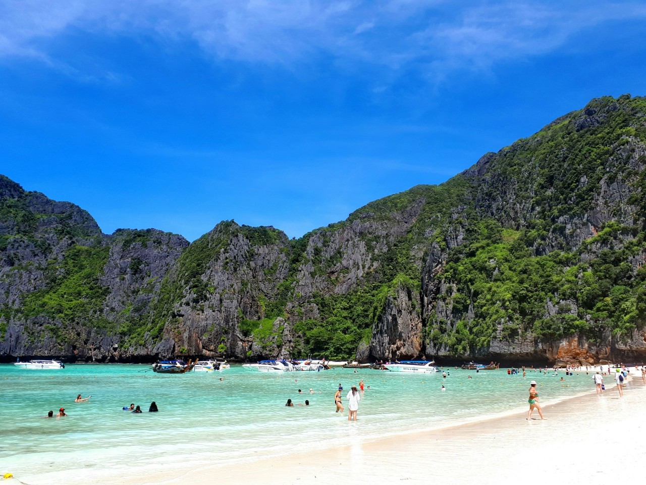 Maya Bay sur l'île de Koh Phi Phi Lee